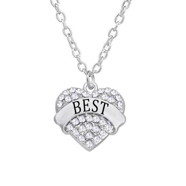 yiwu factory sale alloy rhodium plated heart inlaid name word charms bff necklace pendant necklaces, Silver
yiwu factory sale alloy rhodium plated heart inlaid name word charms bff necklace pendant necklaces, Silver