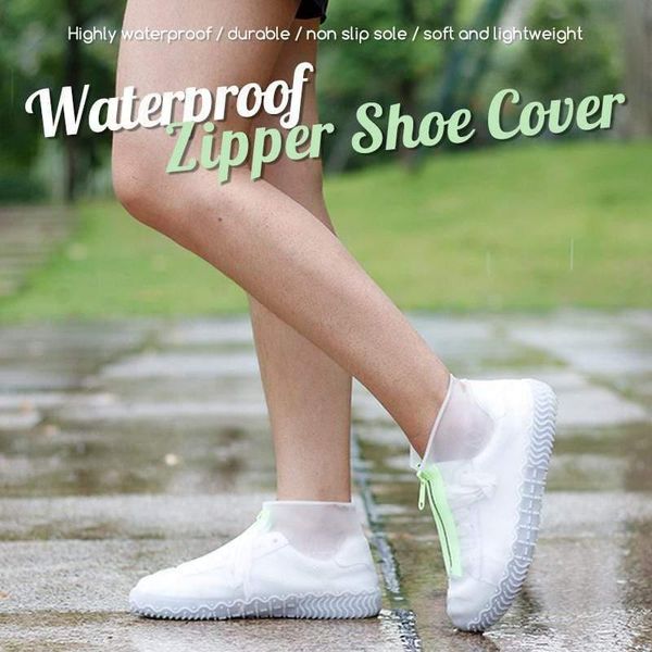 disposable covers 1pair waterproof zipper shoe cover protector shoes boot non-slip thicken cases rain accessor
disposable covers 1pair waterproof zipper shoe cover protector shoes boot non-slip thicken cases rain accessor