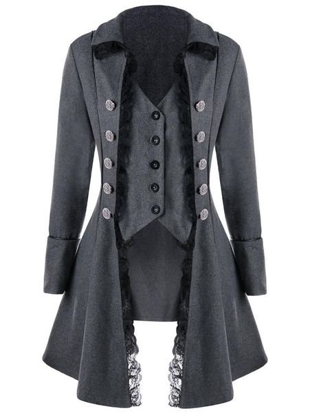 women's trench coats wipalo women orgshine personality lace trim button up tailcoat female vintage party coat ladies dust, Tan;black
women's trench coats wipalo women orgshine personality lace trim button up tailcoat female vintage party coat ladies dust, Tan;black