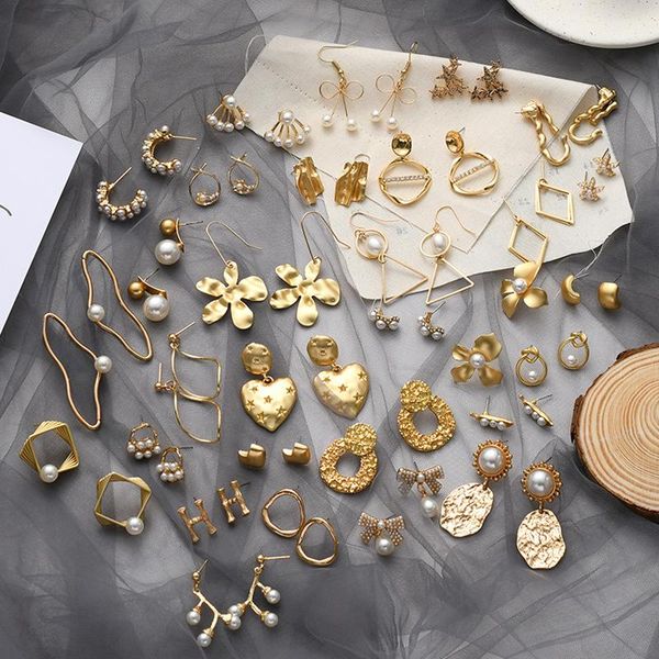 hoop & huggie luxury designer women's drop earrings gold artificial pearl ear stud elegant fashion jewelry accessaries geometrical, Golden;silver
hoop & huggie luxury designer women's drop earrings gold artificial pearl ear stud elegant fashion jewelry accessaries geometrical, Golden;silver
