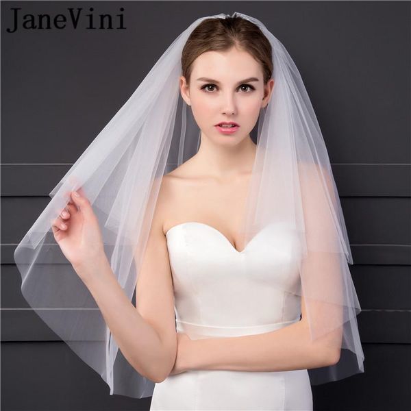 bridal veils janevini short wedding veil with comb 2021 simple cut edge velo tul ivory white two layers tulle bride hair, Black
bridal veils janevini short wedding veil with comb 2021 simple cut edge velo tul ivory white two layers tulle bride hair, Black