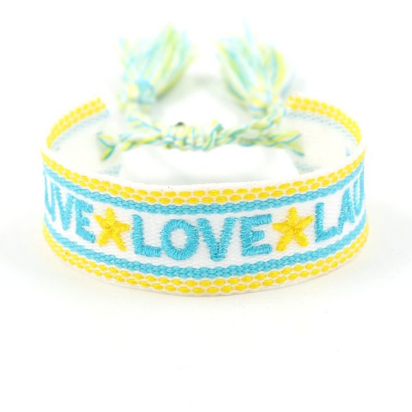 souvenirs woven bracelet european and korean fashion jewelry bohemian embroidery letter tassel simple versatile street clap
souvenirs woven bracelet european and korean fashion jewelry bohemian embroidery letter tassel simple versatile street clap