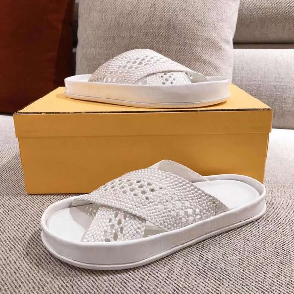luxury designer wide cross laced flat slippers lady woven lafite comfortable beach shoes bathroom size 35-40, Black
luxury designer wide cross laced flat slippers lady woven lafite comfortable beach shoes bathroom size 35-40, Black