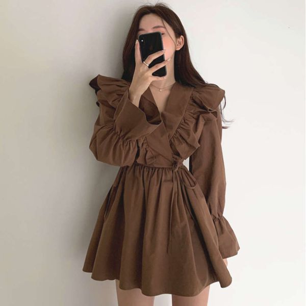 casual dresses dress women clothesearly spring v-neck cross ruffle lace up waist flared sleeve short qyxn, Black;gray
casual dresses dress women clothesearly spring v-neck cross ruffle lace up waist flared sleeve short qyxn, Black;gray