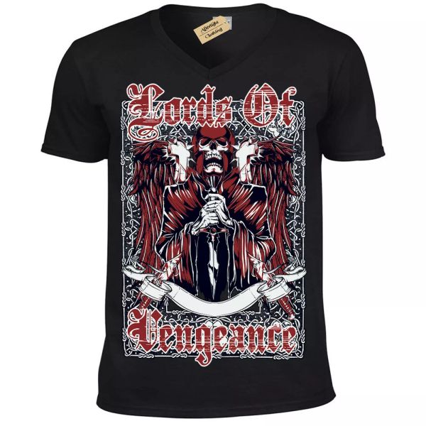 lords of vengeance camiseta calavera gótico esqueleto hombre cuello en v, White;black
lords of vengeance camiseta calavera gótico esqueleto hombre cuello en v, White;black