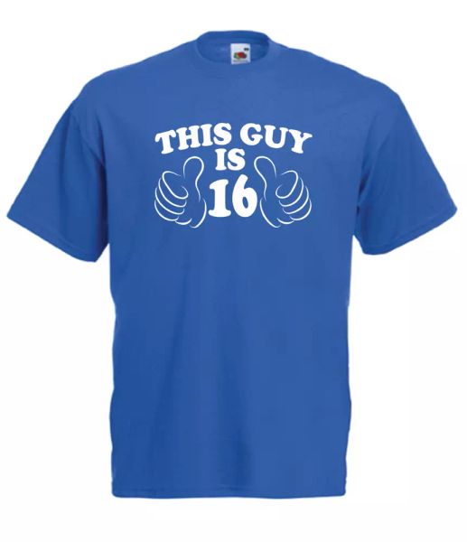 this guy is 16 xmas gift idea mens women t shirts multi-color size s-2xl, White;black
this guy is 16 xmas gift idea mens women t shirts multi-color size s-2xl, White;black