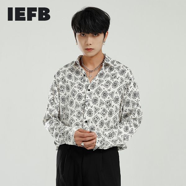 iefb men's clothing spring korean fashion print shirts ins trend loose single breasted blouse oversized clothes 9y5811 210524, White;black
iefb men's clothing spring korean fashion print shirts ins trend loose single breasted blouse oversized clothes 9y5811 210524, White;black