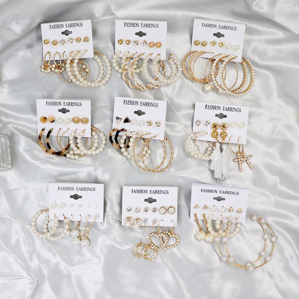 new women's hoop earrings set tassel pearl acrylic earring for women bohemian fashion jewelry 2021 geometric kolczyki, Golden;silver
new women's hoop earrings set tassel pearl acrylic earring for women bohemian fashion jewelry 2021 geometric kolczyki, Golden;silver