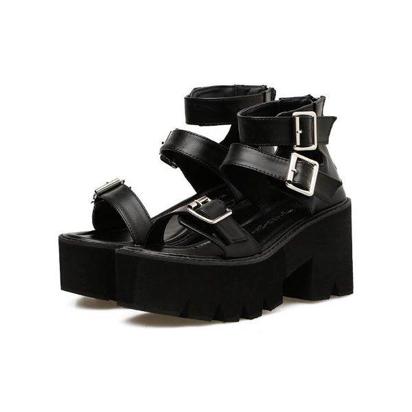 dress shoes ankle strap summer fashion women sandals open toe platform high thick heels female black unique party 35-40
dress shoes ankle strap summer fashion women sandals open toe platform high thick heels female black unique party 35-40