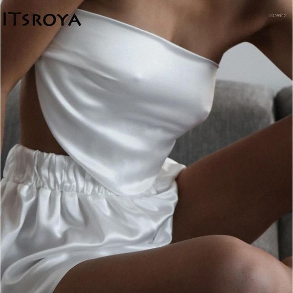 women's tracksuits itsroya strapless solid 2 piece set women backless sleeveless crop shorts tracksuit casual home white two, Gray
women's tracksuits itsroya strapless solid 2 piece set women backless sleeveless crop shorts tracksuit casual home white two, Gray