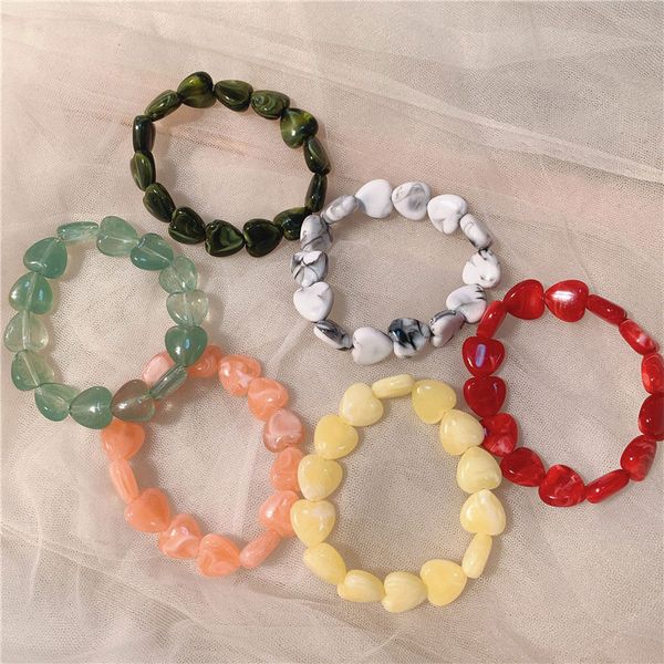 candy color handmade beaded heart elastic charm bracelets for women girl fashion party club decor jewelry, Golden;silver
candy color handmade beaded heart elastic charm bracelets for women girl fashion party club decor jewelry, Golden;silver