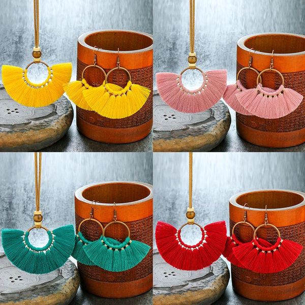 earrings & necklace 2021 arrivals retro exotic style set of women bohemian fashion fabric tassel, Silver
earrings & necklace 2021 arrivals retro exotic style set of women bohemian fashion fabric tassel, Silver
