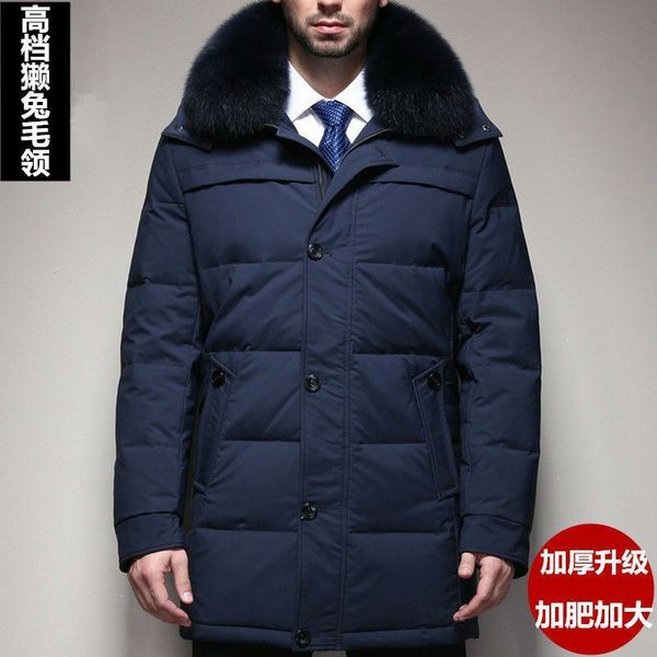 middle and long father middle old aged thickened men's large down jacket winter coat hair collar man, Black
middle and long father middle old aged thickened men's large down jacket winter coat hair collar man, Black