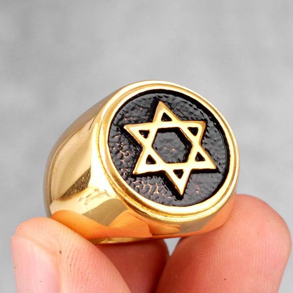 cluster rings gold color stainless steel men hip hop star of david fashion vntage hexagram ring jewelry, Golden;silver
cluster rings gold color stainless steel men hip hop star of david fashion vntage hexagram ring jewelry, Golden;silver