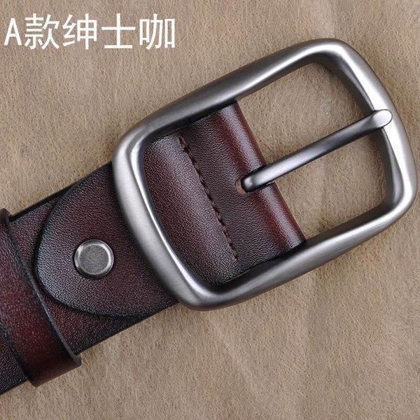 men's pin buckle belt, jeans leather leisure japanese button, student middle-aged and young people, Black;brown
men's pin buckle belt, jeans leather leisure japanese button, student middle-aged and young people, Black;brown