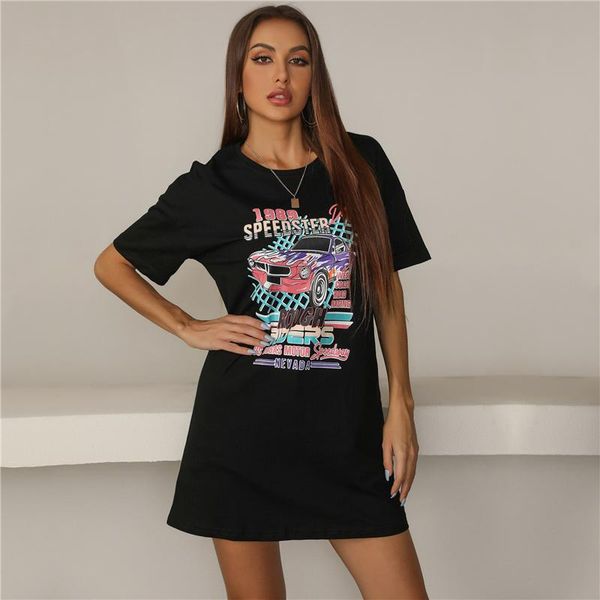 female t-shirt, cartoon pattern print o-neck short sleeve pullover for summer, black, s//l/xl women's t-shirt, White
female t-shirt, cartoon pattern print o-neck short sleeve pullover for summer, black, s//l/xl women's t-shirt, White
