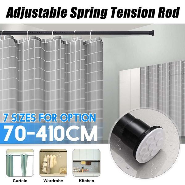 shower curtains 70cm to 410cm 7 sizes curtain rod adjustable stainless steel spring tension rail for clothes / towels
shower curtains 70cm to 410cm 7 sizes curtain rod adjustable stainless steel spring tension rail for clothes / towels