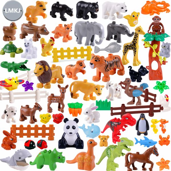 3pieces/lotdiy building blocks animals models dinosaur deer panda elephant tiger figures toys for children
3pieces/lotdiy building blocks animals models dinosaur deer panda elephant tiger figures toys for children