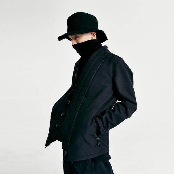 nosucism softshell kimono-jacket noragi double front zipper hidden molle hang up strap techwear functional japanese style men's jackets, Black;brown
nosucism softshell kimono-jacket noragi double front zipper hidden molle hang up strap techwear functional japanese style men's jackets, Black;brown