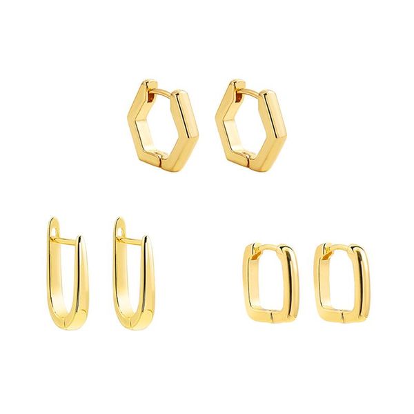 hoop & huggie minimalist geometric square hexagon circle earrings for women trendy gold color small ear buckle female jewelry gift, Golden;silver
hoop & huggie minimalist geometric square hexagon circle earrings for women trendy gold color small ear buckle female jewelry gift, Golden;silver
