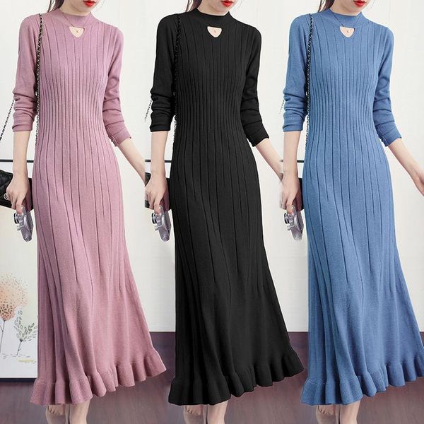 women's sweaters women 2021 autumn winter long sleeve slim dresses female sweater fishtail vestidos ladies half turtleneck package hip, White;black
women's sweaters women 2021 autumn winter long sleeve slim dresses female sweater fishtail vestidos ladies half turtleneck package hip, White;black