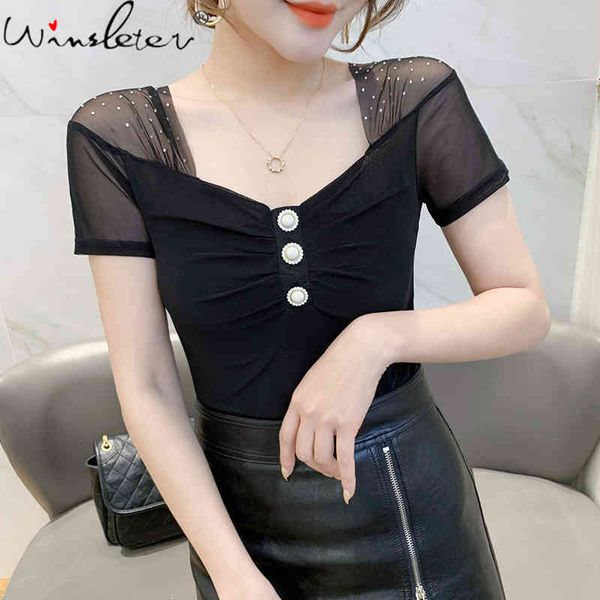 women's t-shirt summer european clothes girls chic v-neck fold mesh leopard women short sleeve shiny diamonds tees t1292, White
women's t-shirt summer european clothes girls chic v-neck fold mesh leopard women short sleeve shiny diamonds tees t1292, White