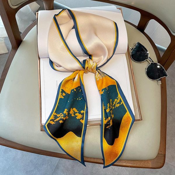 scarves 2021 fashion print silk scarf women neck long office shawl bandanas female skinny hairbands luxury hair scarfs ladies, Blue;gray
scarves 2021 fashion print silk scarf women neck long office shawl bandanas female skinny hairbands luxury hair scarfs ladies, Blue;gray
