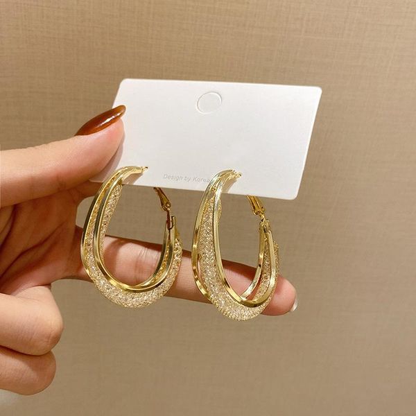 hoop & huggie u-magical temperament gold color metallic earring for women fashion geometric crystal hollow party jewelry, Golden;silver
hoop & huggie u-magical temperament gold color metallic earring for women fashion geometric crystal hollow party jewelry, Golden;silver