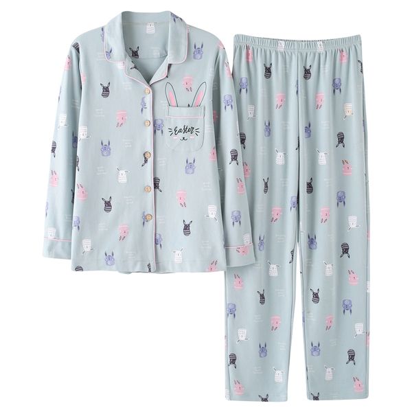 bzel 2021 leisure cotton sleepwear pyjamas women clothing long sleeve set ladies pijama sets night suit home wear big size, Black;red
bzel 2021 leisure cotton sleepwear pyjamas women clothing long sleeve set ladies pijama sets night suit home wear big size, Black;red
