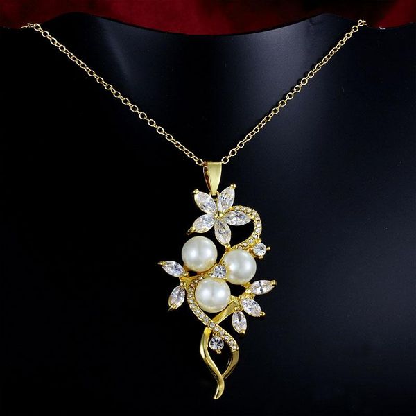 pendant necklaces flower necklace women gold color choker cubic zirconia & synthetic pearls jewelry pendants ln957a, Silver
pendant necklaces flower necklace women gold color choker cubic zirconia & synthetic pearls jewelry pendants ln957a, Silver