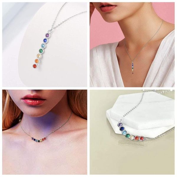 chains 1 fashion trendy chakra necklace yoga jewelry inlaid crystal gift for women girls accessories, Silver
chains 1 fashion trendy chakra necklace yoga jewelry inlaid crystal gift for women girls accessories, Silver