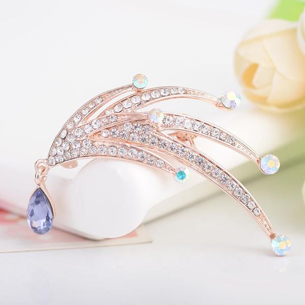 luxurious feather plume crystal rhinestone metal brooches rose gold plated brooch pins wedding bridal fashion jewelry, Gray
luxurious feather plume crystal rhinestone metal brooches rose gold plated brooch pins wedding bridal fashion jewelry, Gray