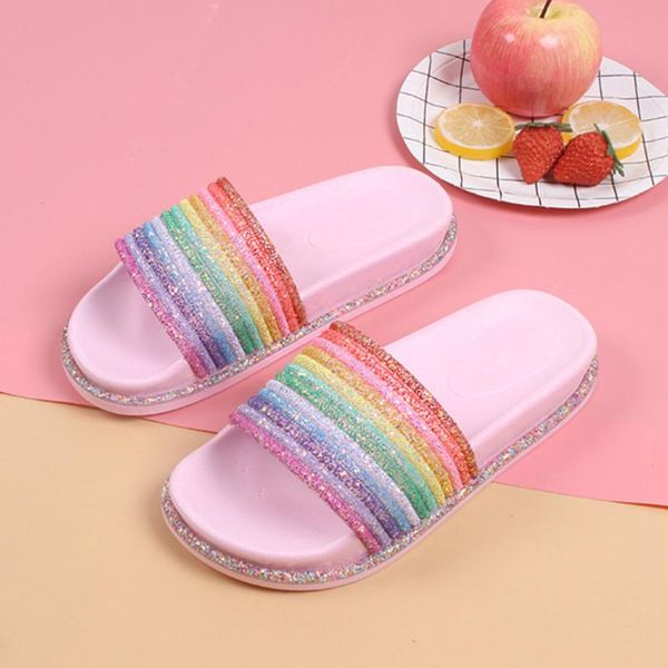 summer woman shoes rainbow cute bath slippers wedge beach flip flops high heel for women brand black pvc ladies
summer woman shoes rainbow cute bath slippers wedge beach flip flops high heel for women brand black pvc ladies