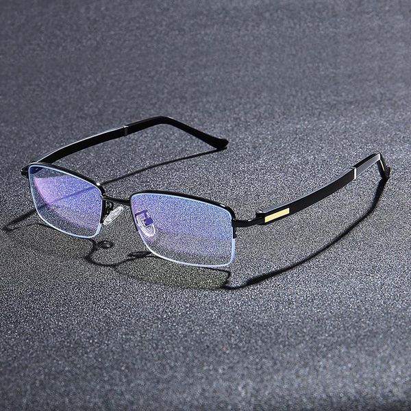 fashion sunglasses frames business style metal haif rim frame glasses tr90 temple legs man and woman anti-blue light optical spectacles, Black
fashion sunglasses frames business style metal haif rim frame glasses tr90 temple legs man and woman anti-blue light optical spectacles, Black