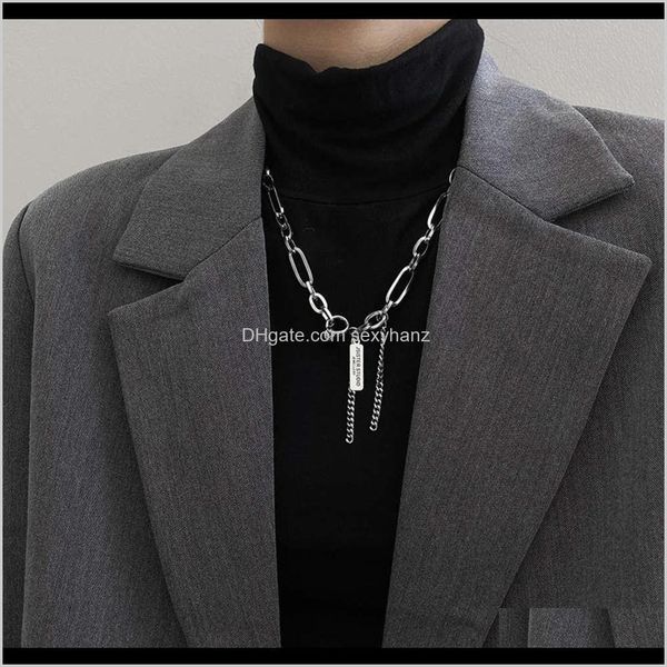 necklaces & pendants jewelry drop delivery 2021 pendant titanium steel thick necklace womens trendy hip hop clavicle mens cool personality s, Silver
necklaces & pendants jewelry drop delivery 2021 pendant titanium steel thick necklace womens trendy hip hop clavicle mens cool personality s, Silver