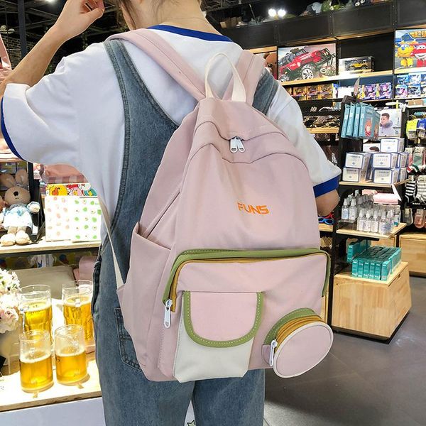 school bags 2021 cute nylon backpack schoolbag for teenage girls waterproof women casual teen student bookbag large
school bags 2021 cute nylon backpack schoolbag for teenage girls waterproof women casual teen student bookbag large