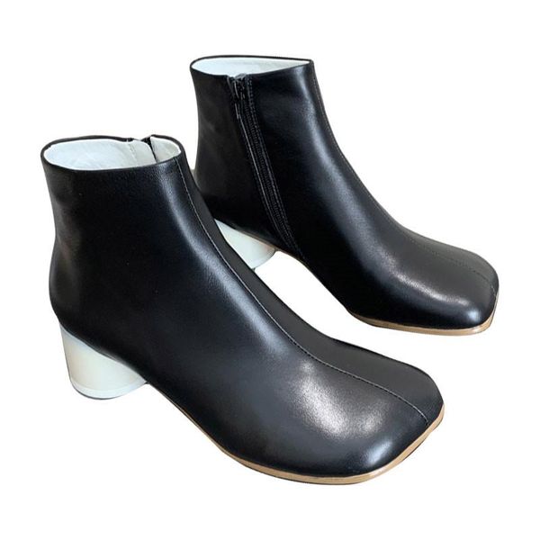 boots squared toe basic ankle for women round chunky high heels catwalk show short booties tide knight botas mujer female, Black
boots squared toe basic ankle for women round chunky high heels catwalk show short booties tide knight botas mujer female, Black