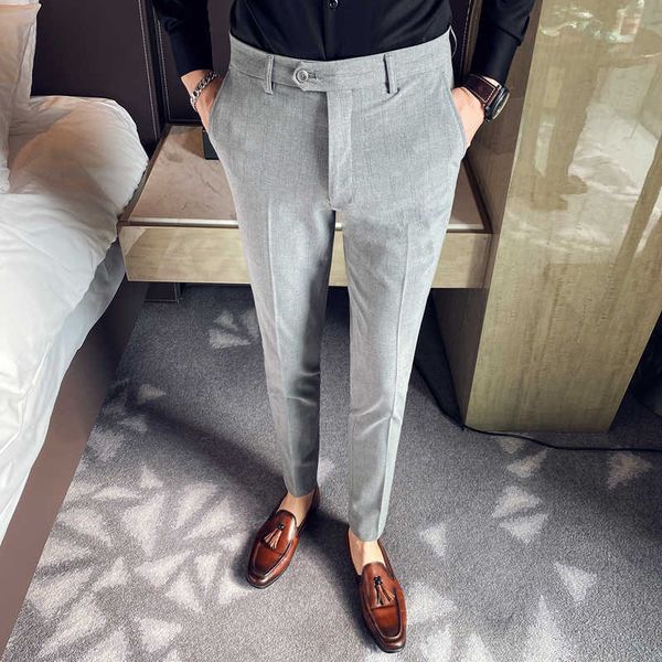 spring mens business dress pants casual slim fit office social suit pants streetwear british style wedding trousers 28-38 210527, White;black
spring mens business dress pants casual slim fit office social suit pants streetwear british style wedding trousers 28-38 210527, White;black