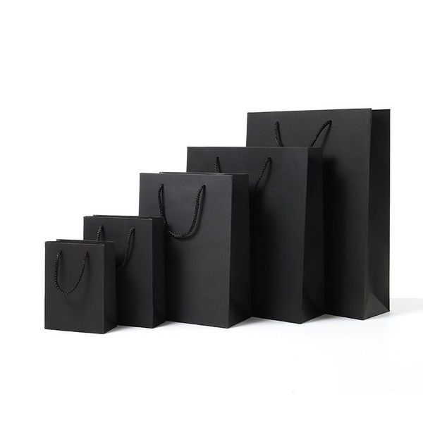 gift wrap 5pcs vertical version black simple paper bag kraft candy box with handle wedding birthday party package
gift wrap 5pcs vertical version black simple paper bag kraft candy box with handle wedding birthday party package