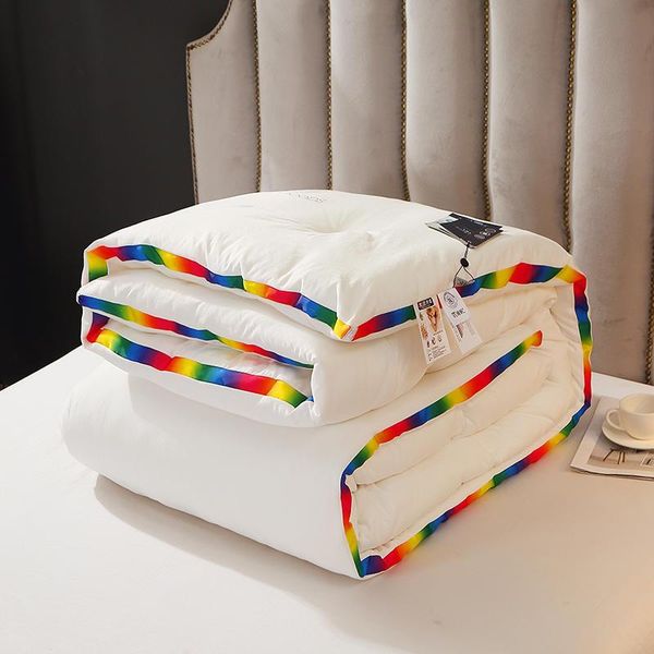 comforters & sets soybean quilt blankets solid comforter duvet twin king queen spring winter keep warm condition breathable rainbow edge
comforters & sets soybean quilt blankets solid comforter duvet twin king queen spring winter keep warm condition breathable rainbow edge