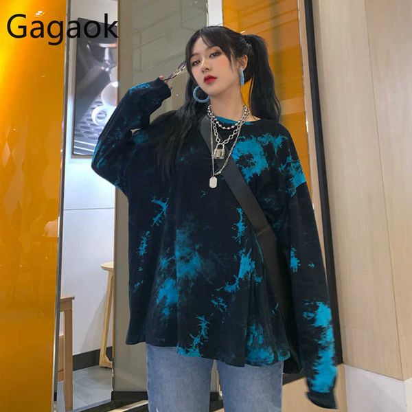 women streetwear spring autumn o-neck gradient loose casual retro harajuku cool female fashion korean pullover ins 210531, White
women streetwear spring autumn o-neck gradient loose casual retro harajuku cool female fashion korean pullover ins 210531, White