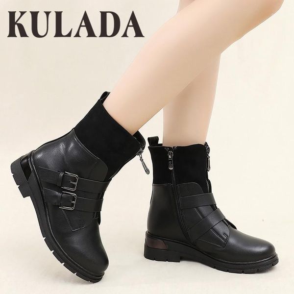 boots kulada motorcycle women's for front zipper thick fur warm snow belt buckle style low heel ladies winter shoes11, Black
boots kulada motorcycle women's for front zipper thick fur warm snow belt buckle style low heel ladies winter shoes11, Black