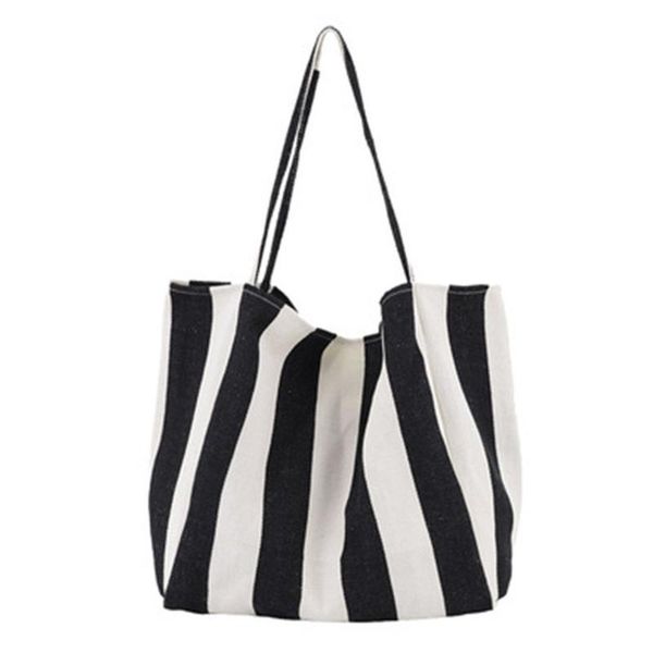 storage bags striped canvas bag ins casual korean women's shoulder simple large capacity shopping
storage bags striped canvas bag ins casual korean women's shoulder simple large capacity shopping