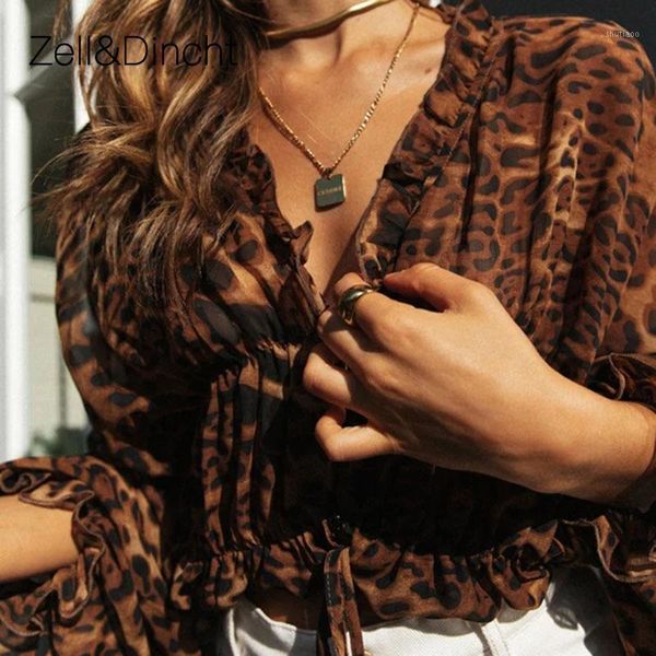 zell&dincht women blouses long puff sleeve v-neck leopard print shirt blouse lace up casual shirts blusas femininas women's &, White
zell&dincht women blouses long puff sleeve v-neck leopard print shirt blouse lace up casual shirts blusas femininas women's &, White