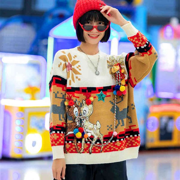 christmas released retro heavy tassel mesh matching sweater color foreign printing wear female trend nightgown, White;black
christmas released retro heavy tassel mesh matching sweater color foreign printing wear female trend nightgown, White;black