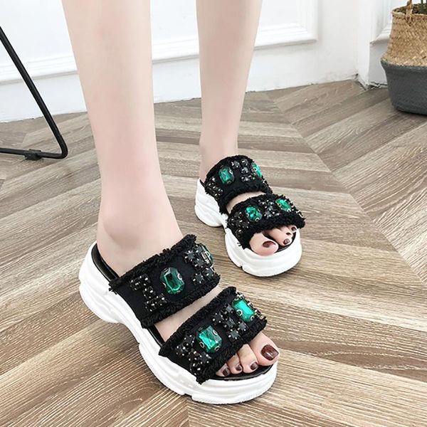 slippers platform women shoes fashion high heels crystal fur decor slides open toe white black red basic ladies
slippers platform women shoes fashion high heels crystal fur decor slides open toe white black red basic ladies