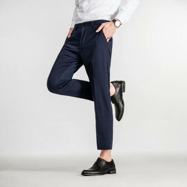 men's pants regular casual spring business solid color straight trousers fashion all-match style, Black
men's pants regular casual spring business solid color straight trousers fashion all-match style, Black