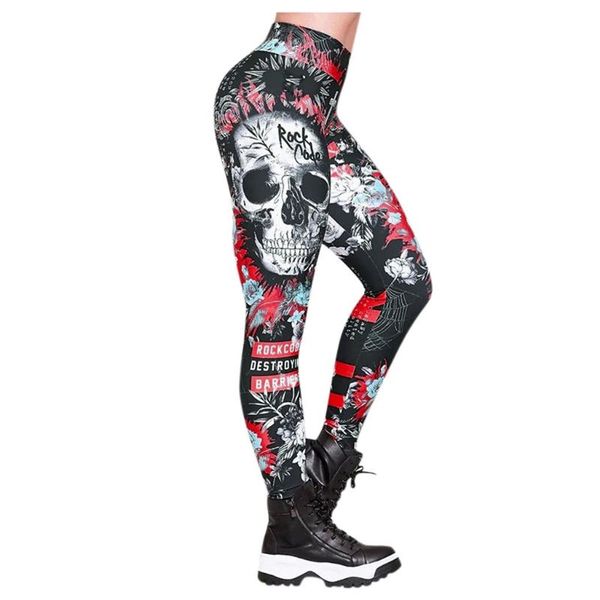 women's leggings quick-drying pants women fashion skull printed skinny slim high waist 2021leggings training gym, Black
women's leggings quick-drying pants women fashion skull printed skinny slim high waist 2021leggings training gym, Black