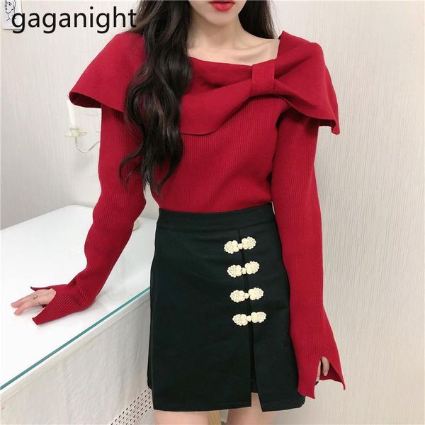 women's sweaters gaganight women sweater 2021 spring autumn gentle japanese style short female long-sleeved red slim temperament knitte, White;black
women's sweaters gaganight women sweater 2021 spring autumn gentle japanese style short female long-sleeved red slim temperament knitte, White;black