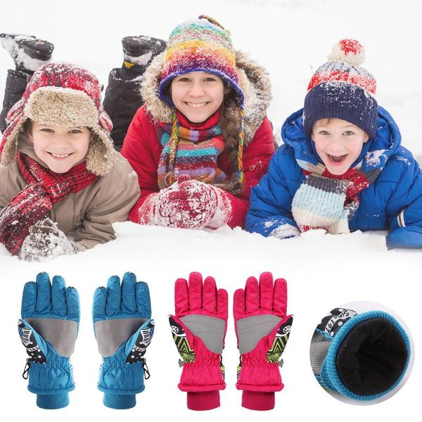 winter warm snowboarding ski gloves kids snow mittens skiing lining adjustable waterproof windproof cold cycling, Black
winter warm snowboarding ski gloves kids snow mittens skiing lining adjustable waterproof windproof cold cycling, Black